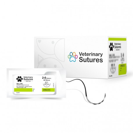 Sutura Veterinaria de Monofilameto de Nylon