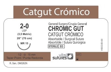 Sutura Quirúrgica de Catgut Crómico - Imagen 2