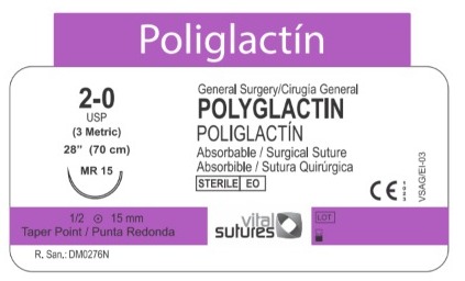 Sutura Quirúrgica de Poliglactín - Imagen 2