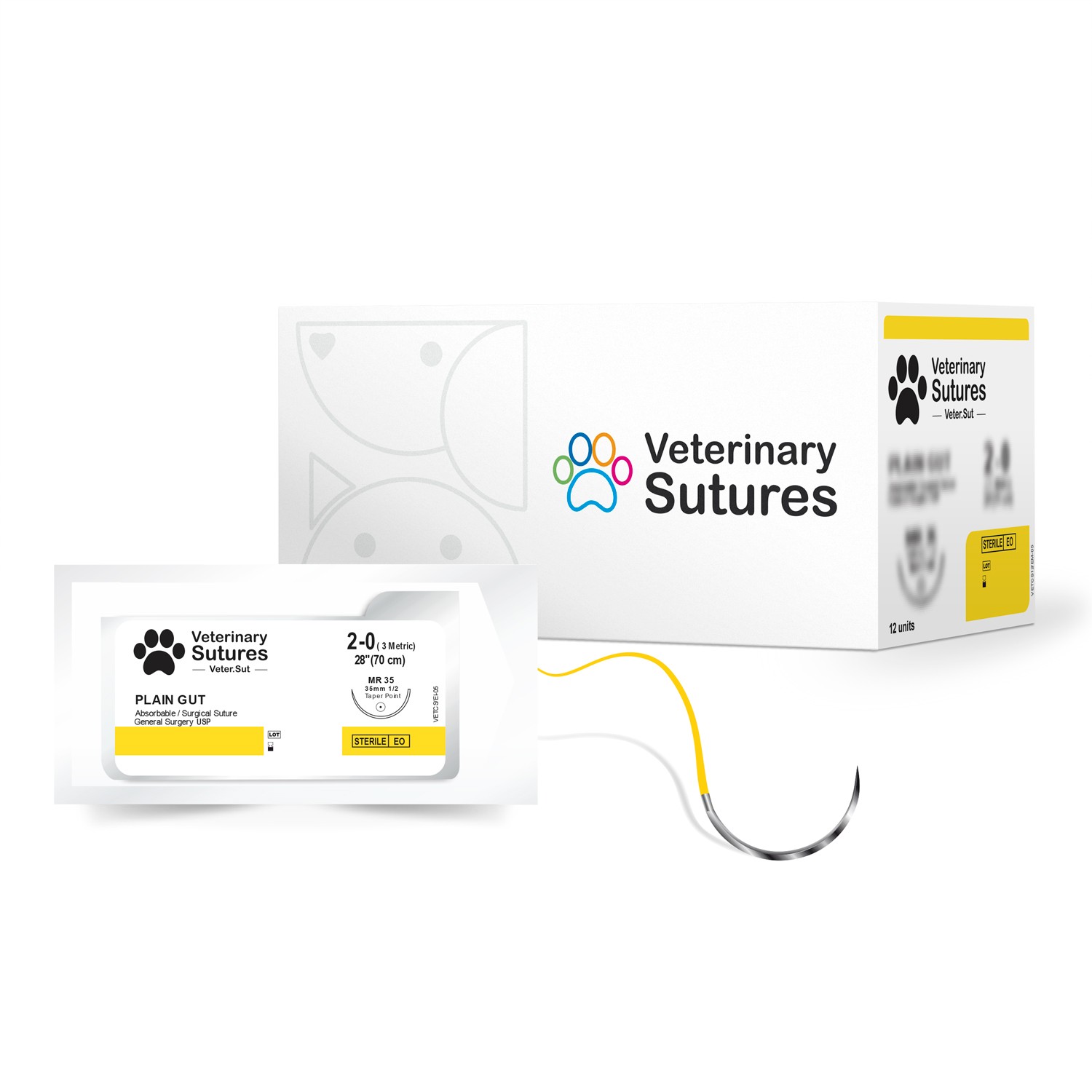 Sutura Veterinaria de Catgut Simple