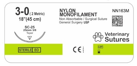 Sutura Veterinaria de Monofilameto de Nylon - Imagen 2